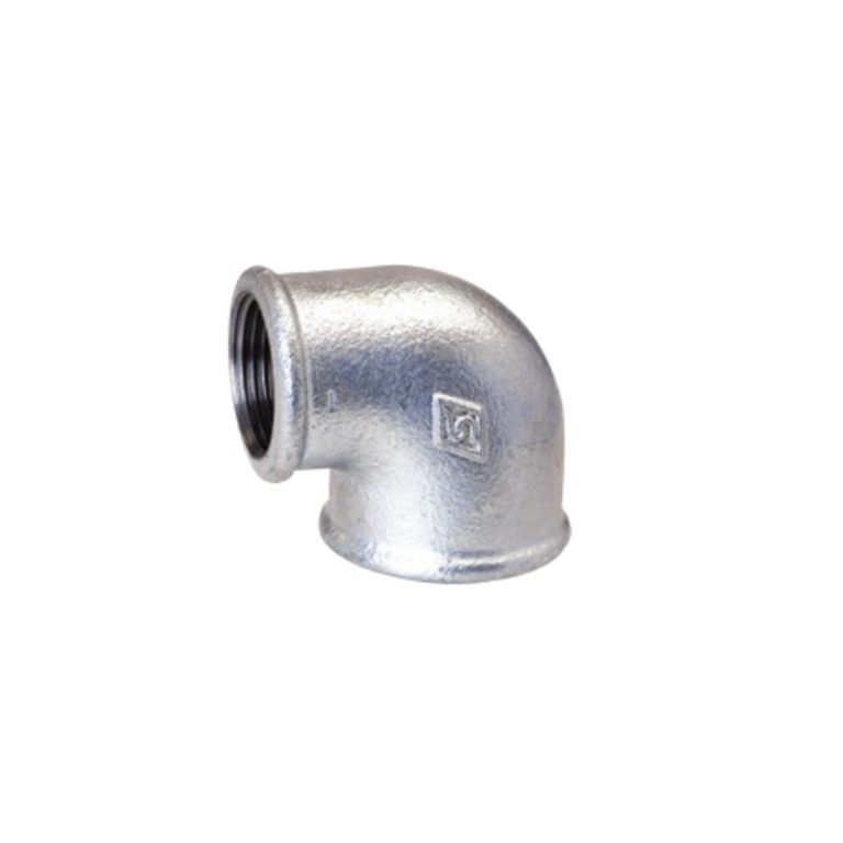 malleable iron 90° reducing elbow-Gal