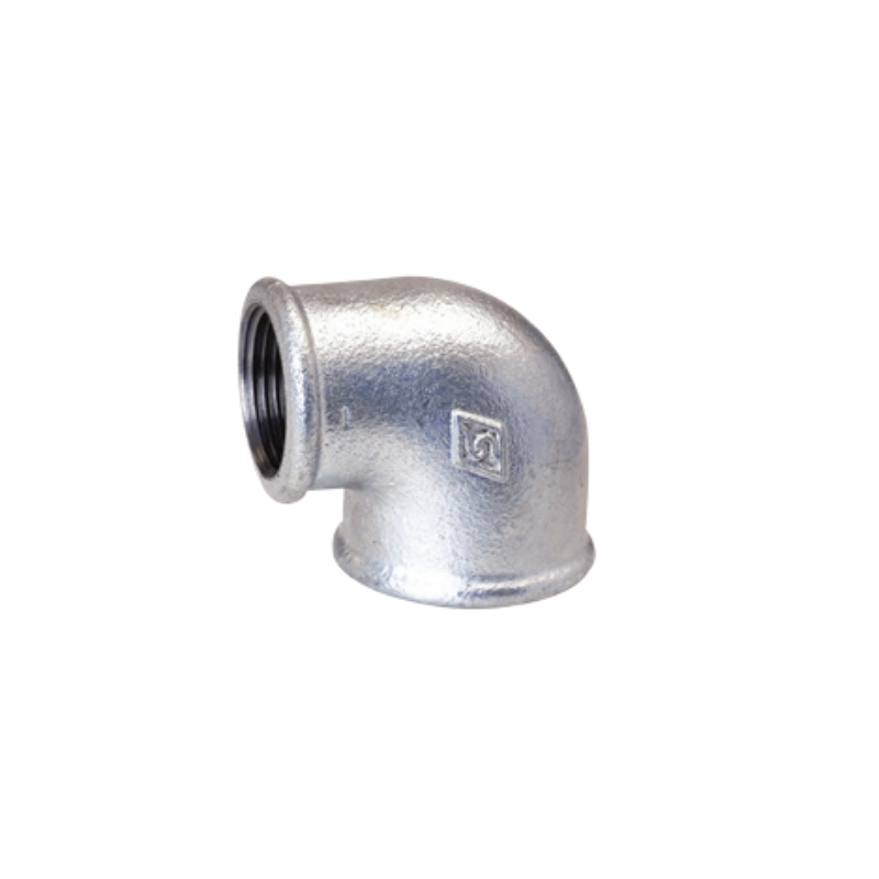 malleable iron 90° reducing elbow-Gal