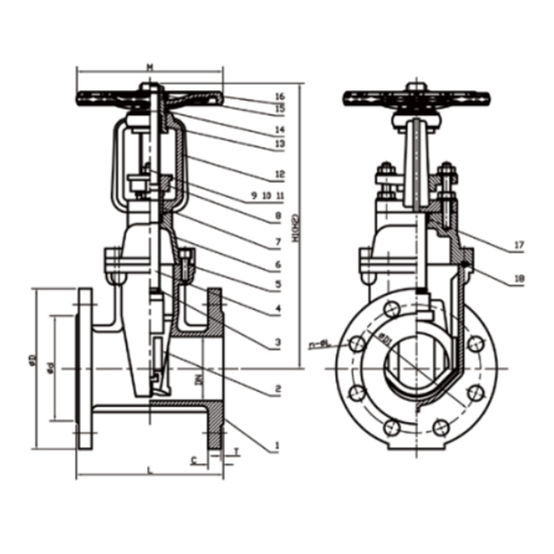 resilient OS&Y gate valve
