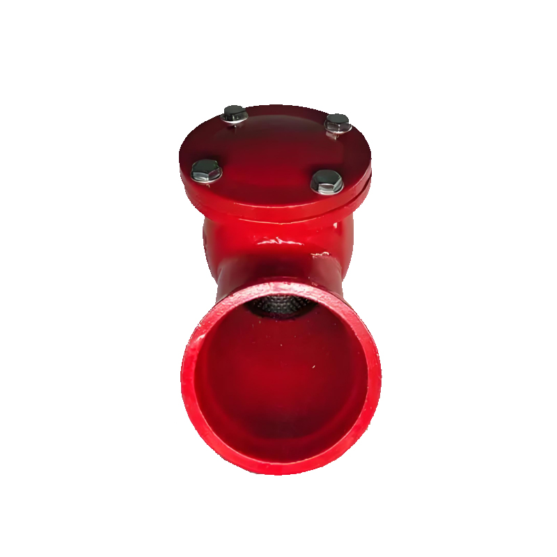 Grooved end Y-strainer for pipeline systems