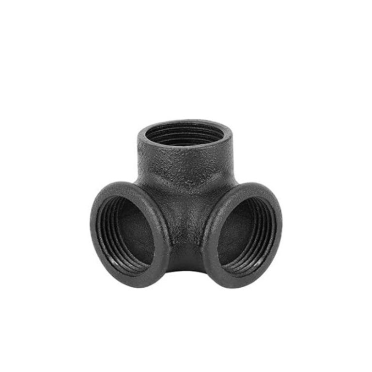 Black Malleable Iron Side Outlet Ekbow