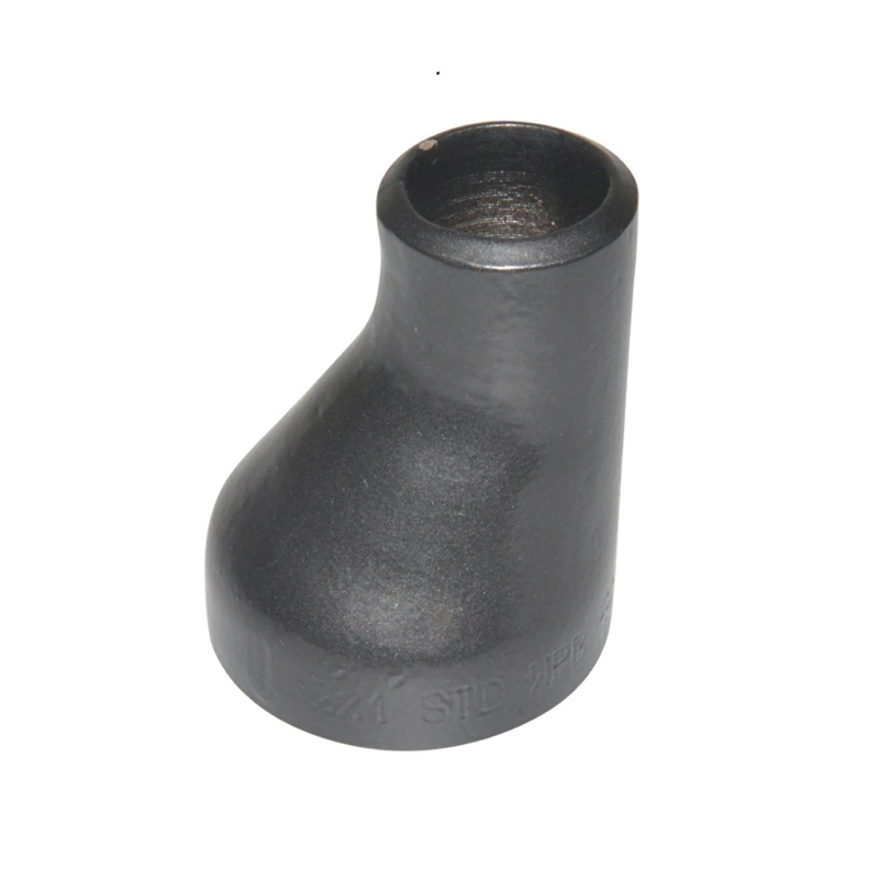Butt weld eccentric reducer black painted