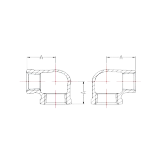 Malleable Cast Iron Side Outlet Elbow Side Outlet Elbow