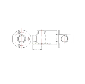 Malleable Cast iron Wall Elbow draw