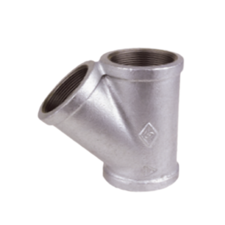 Malleable Iron 45°Y Branch-Gal
