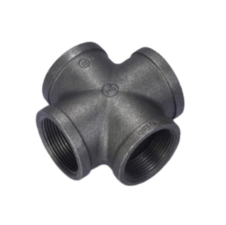 Malleable Iron Equal Cross-Black