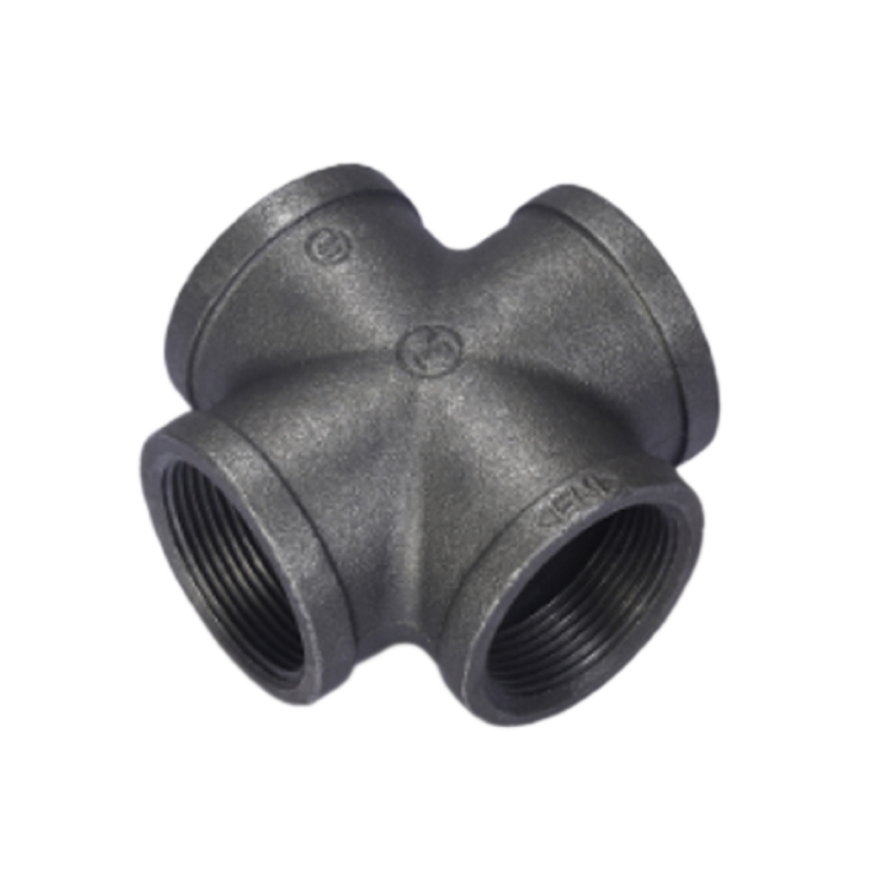 Malleable Iron Equal Cross-Black