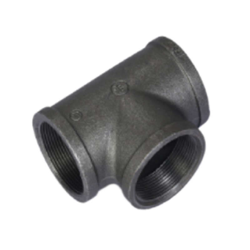 Malleable Iron Equal Tee-Black