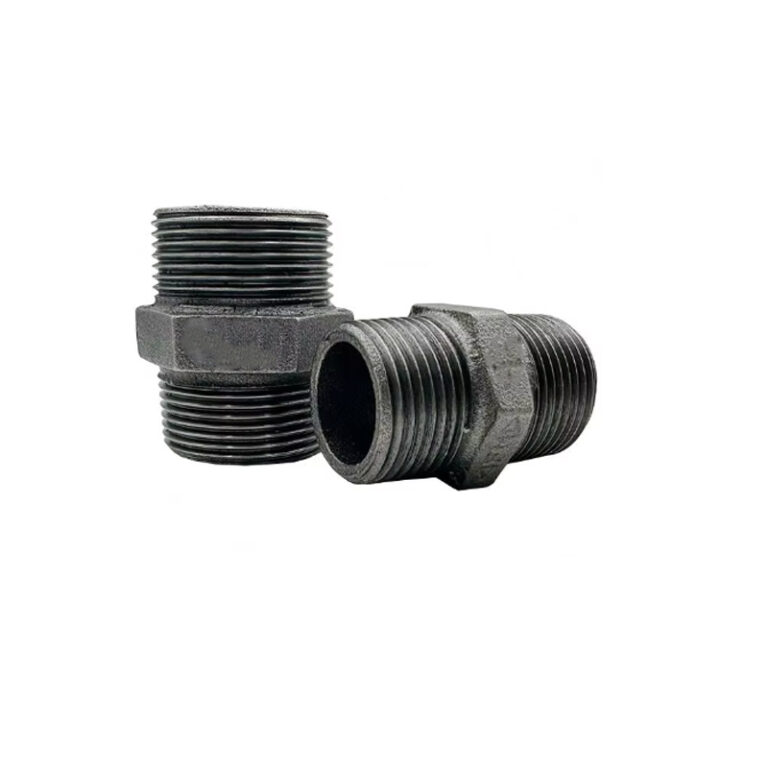 Malleable Iron Hexagon Male Nipple BS EN BSPT Fig 280