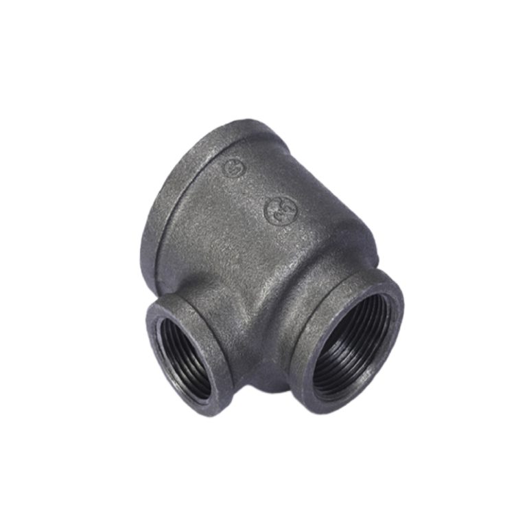 Malleable Iron Reducing Tee (131R)-Black