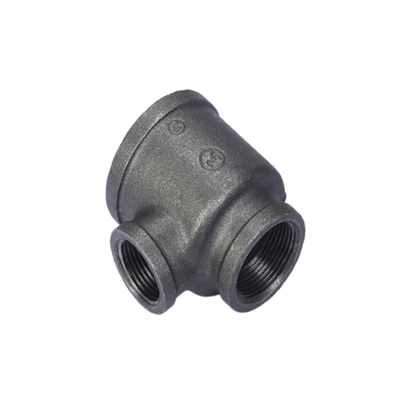Malleable Iron Reducing Tee (131R)-Black