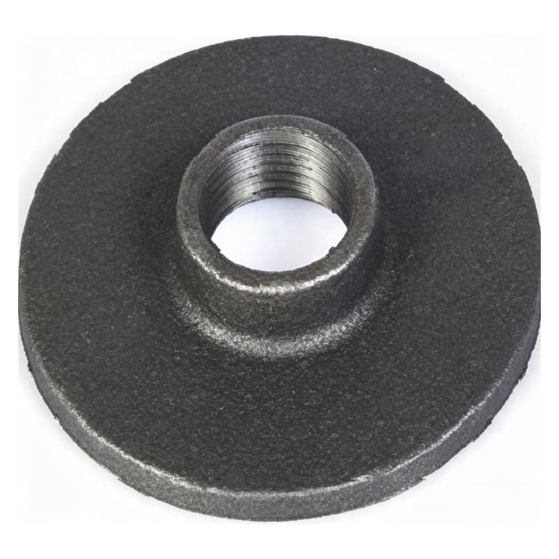 Malleable iron flange BS EN Fig 321PW BLACK