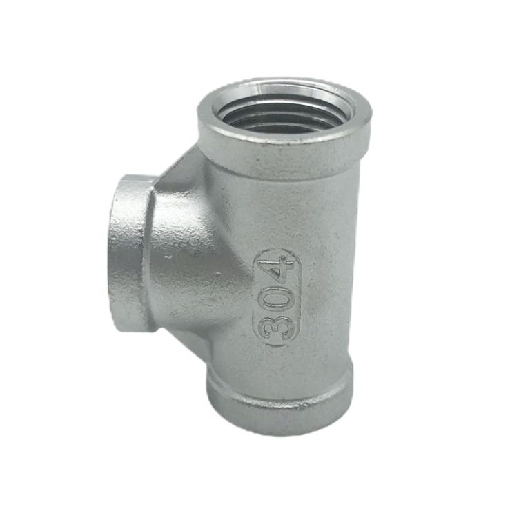 Stainless Steel Threaded Equal Tee 90°