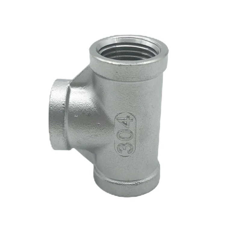Stainless Steel Threaded Equal Tee 90°