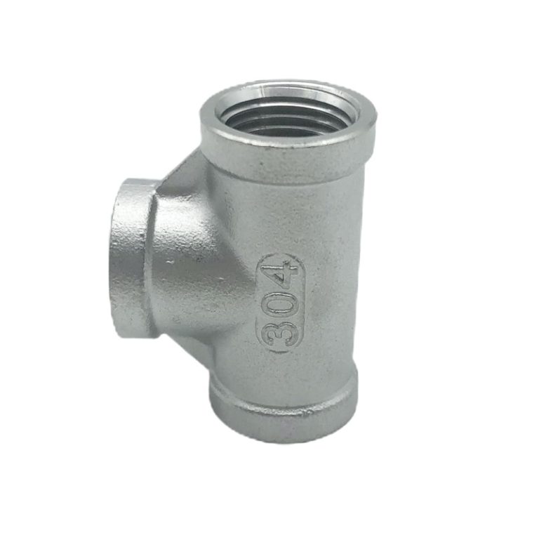 Stainless Steel Threaded Equal Tee 90°