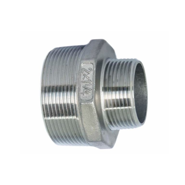 Stainless Steel Threaded Hexagon Reducing Nipple 304