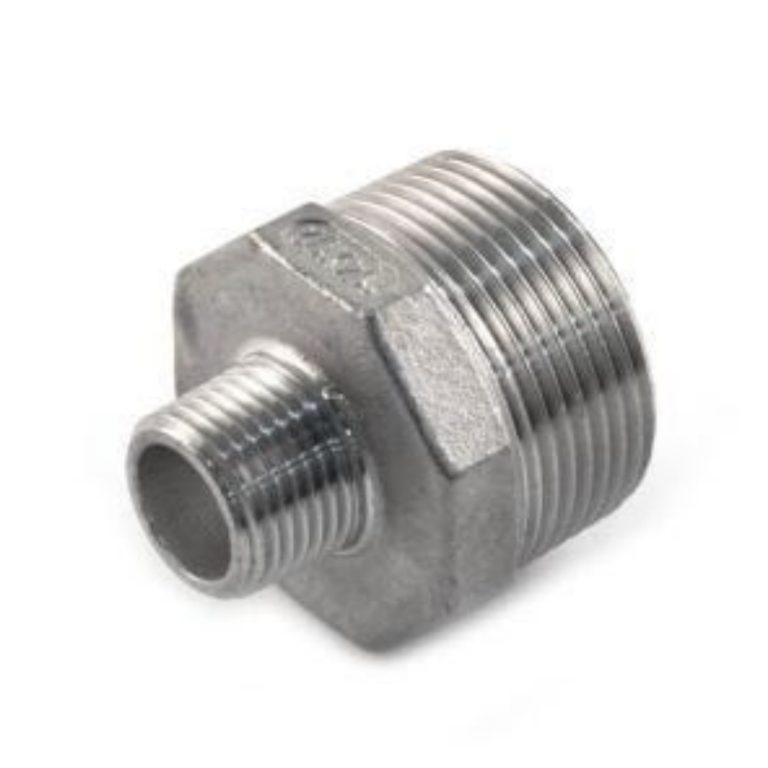 Stainless Steel Threaded Hexagon Reducing Nipple