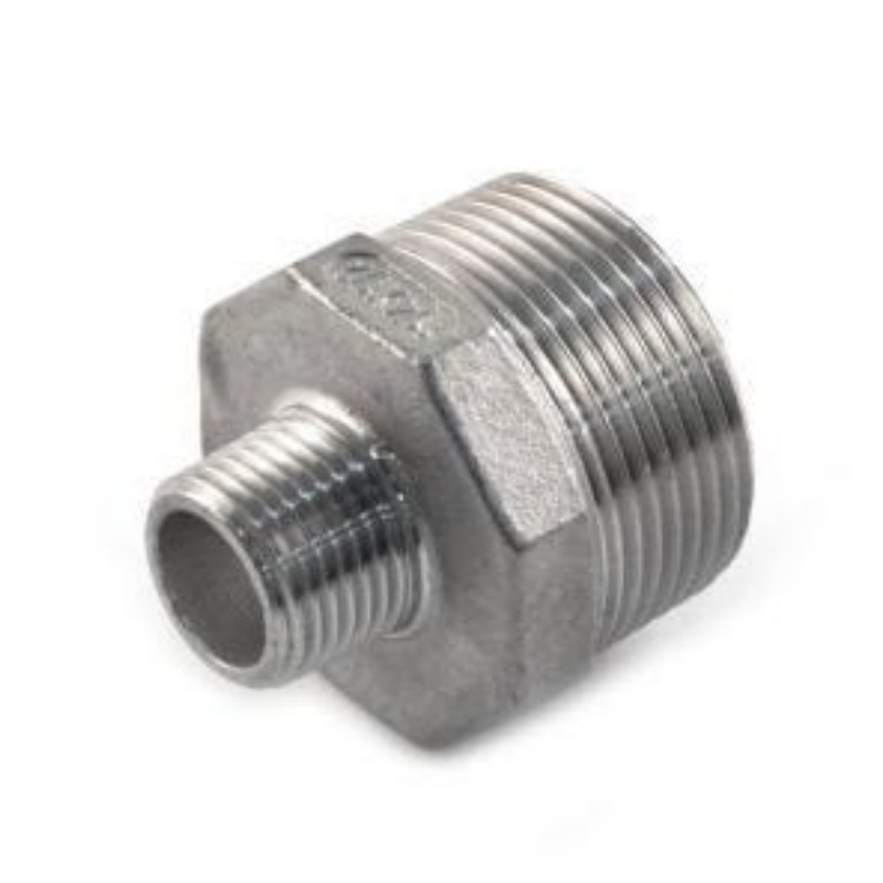 Stainless Steel Threaded Hexagon Reducing Nipple