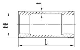 Stainless Steel Threaded Socket drawing