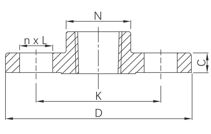 Thread flange drawing -2