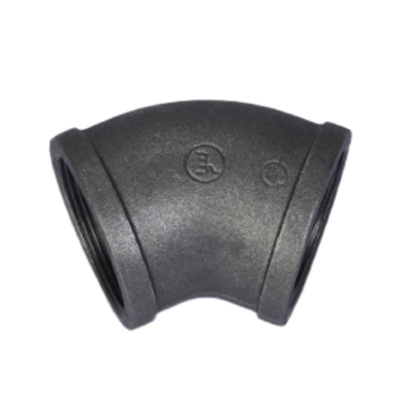 malleable iron 45° elbow-Black
