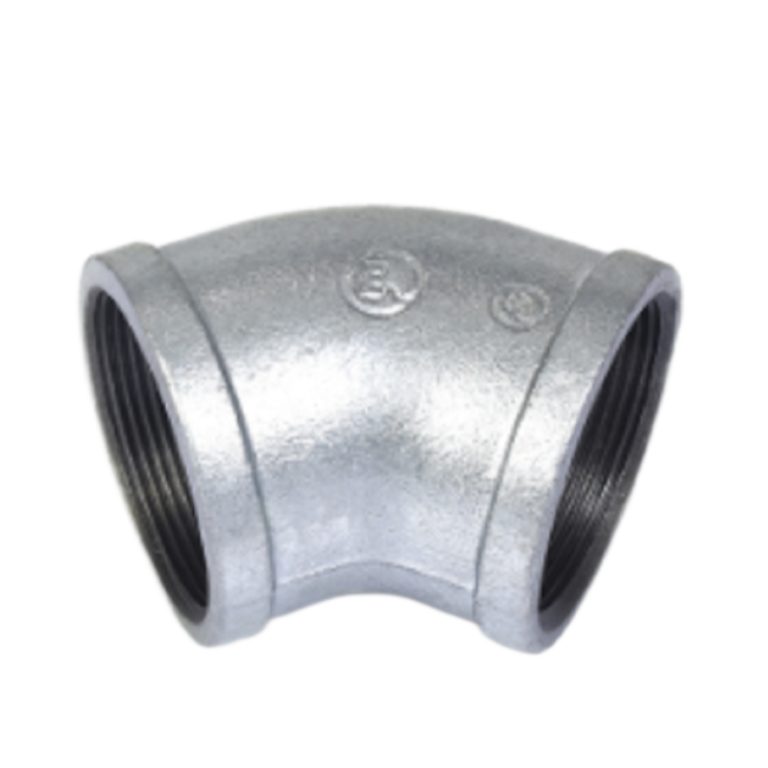 malleable iron 45° elbow-Gal