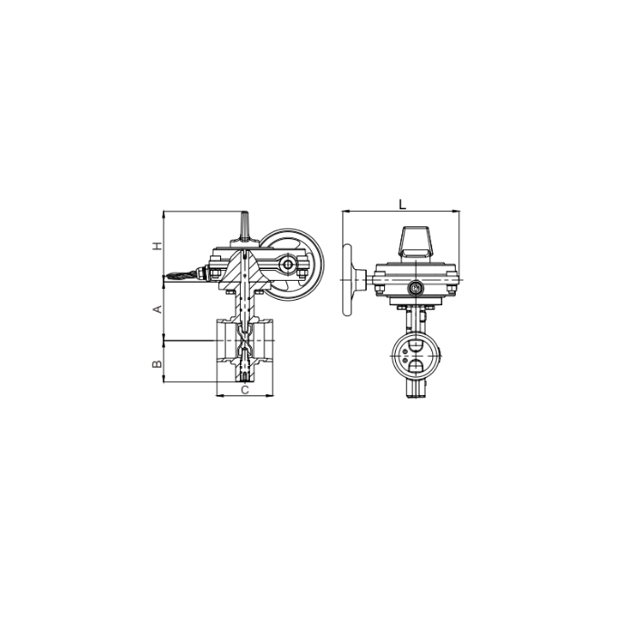 American --Grooved Butterfly Valve With Tamper SWitch