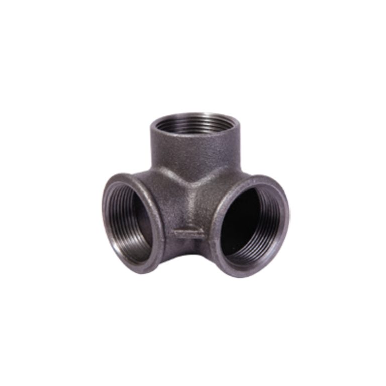 Black Malleable Iron Side Outlet Ekbow