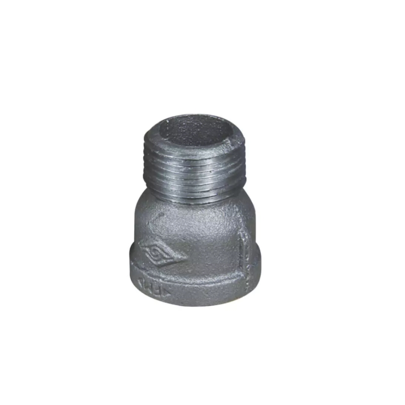 Black Malleable cast iron male and female socket