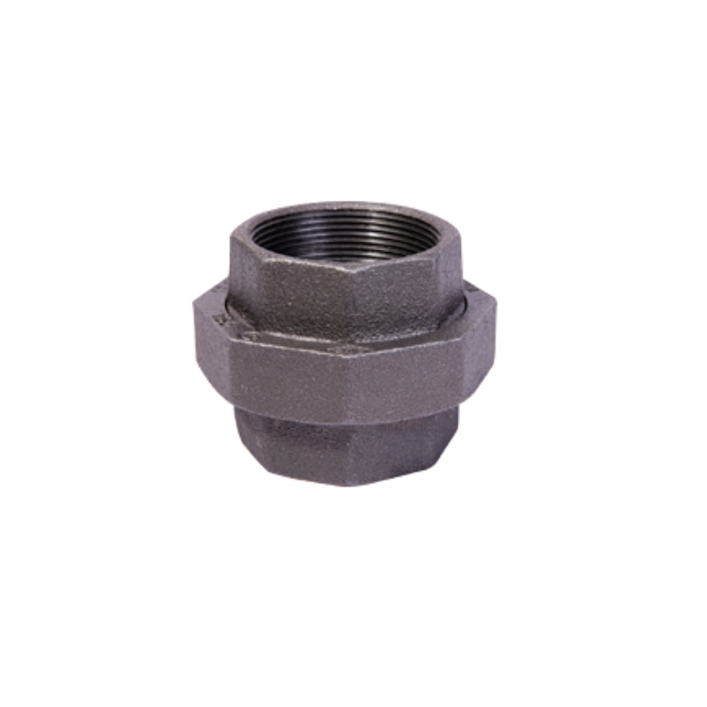 Black Malleable cast iron union flat seat