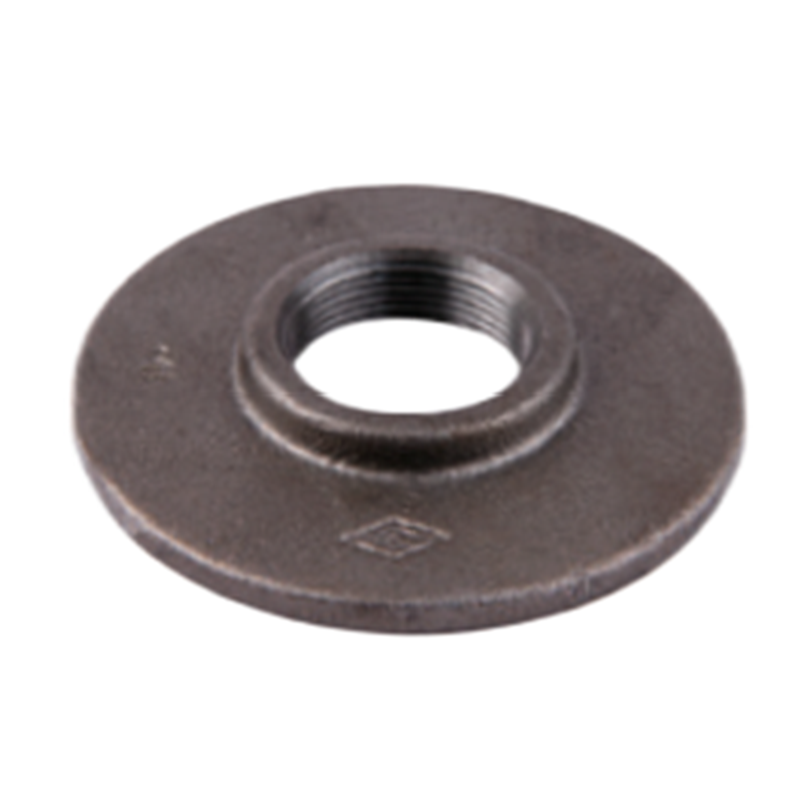 Black malleable cast iron flange