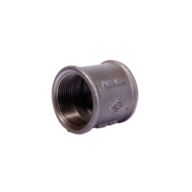 Black malleable cast iron part thread socket (Coupling)