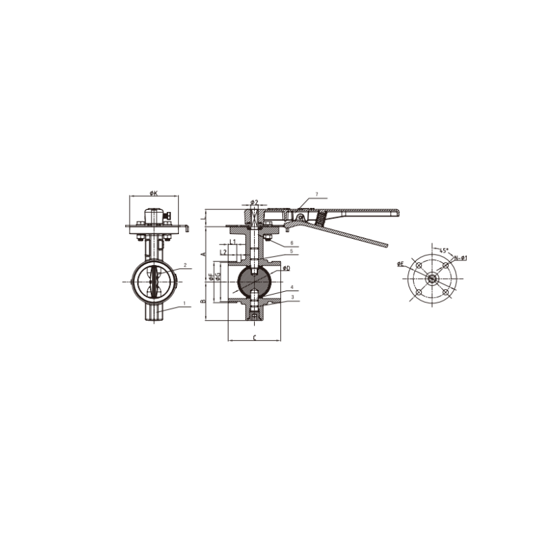 British-- Grooved Butterfly Valve