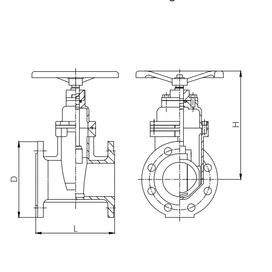 British Nrs Gate Valve Flange Ends