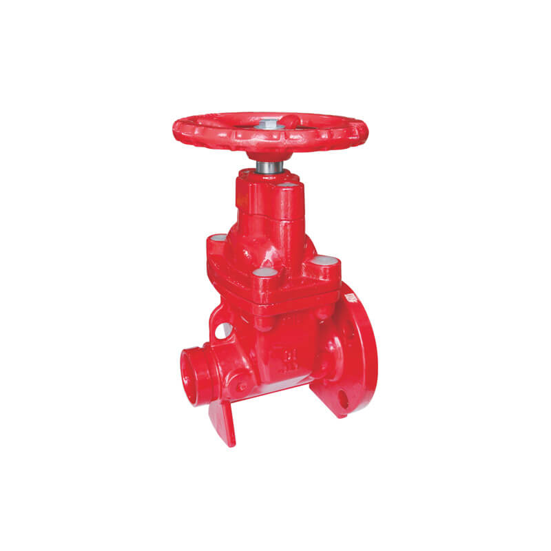 British Resilient Nrs Gate Valve Grooved X Flange