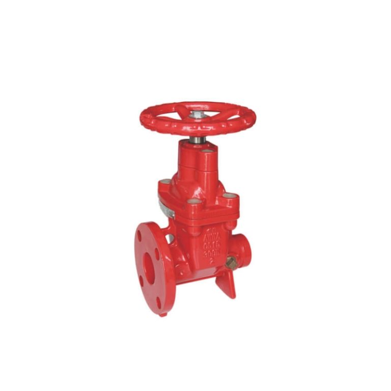 British Resilient Os&Y Gate Valve Flange X Grooved