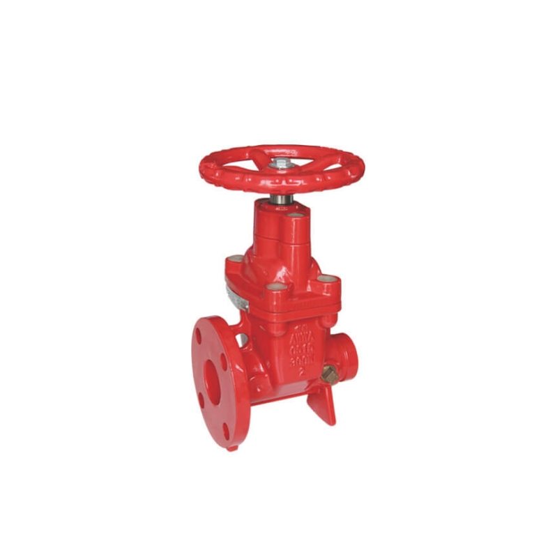 British Resilient Os&Y Gate Valve Flange X Grooved
