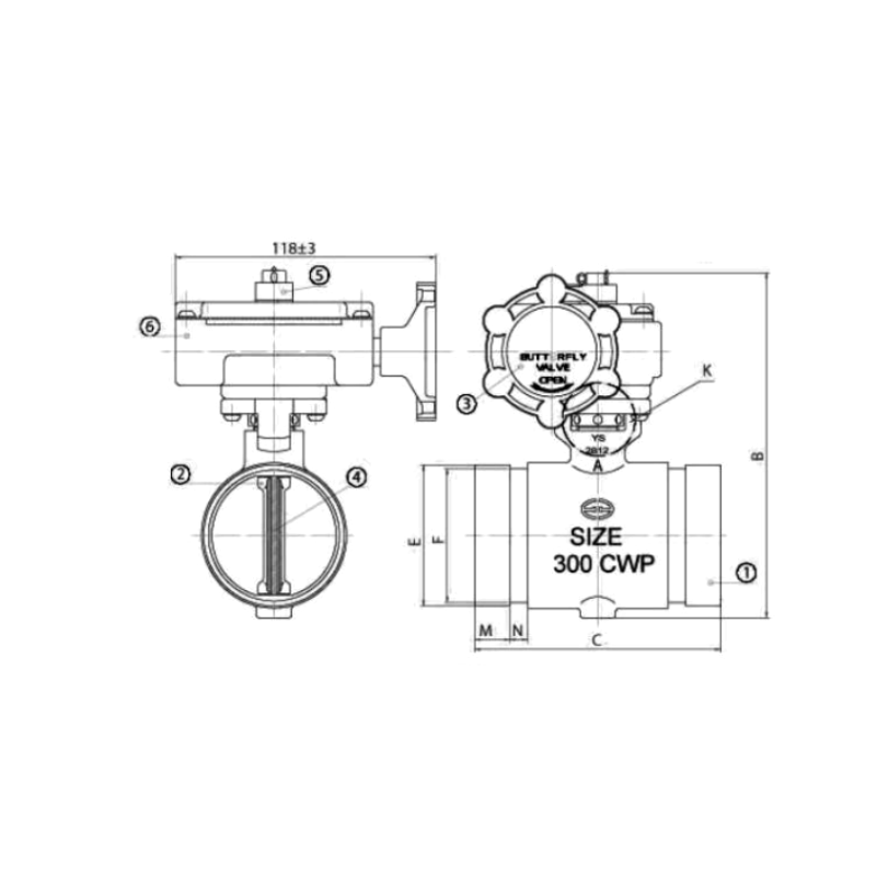 Butterfly Valve Grooved Ends