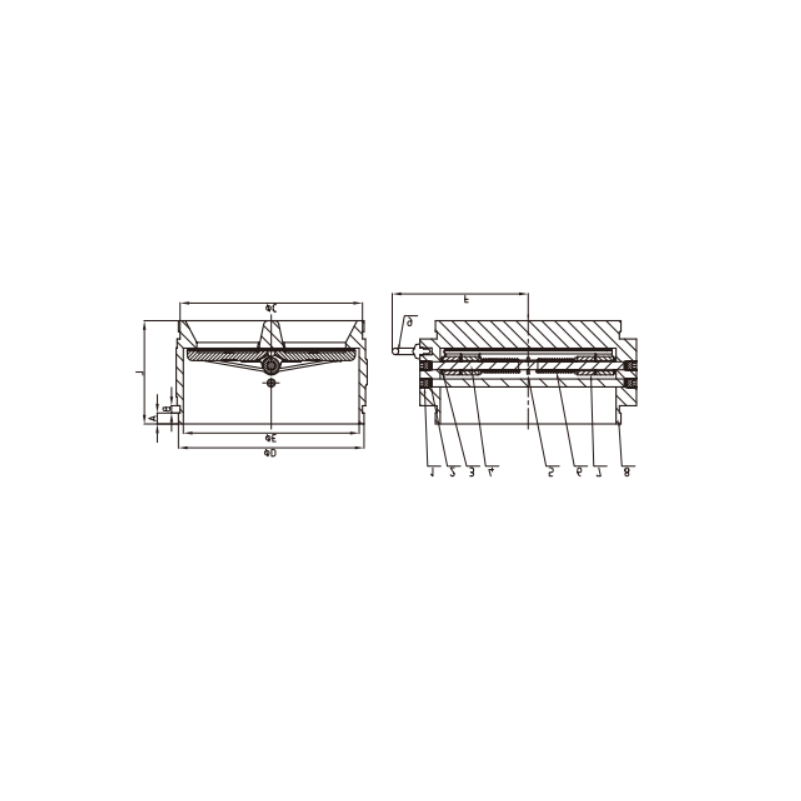 Double Door Grooved Check Valve British