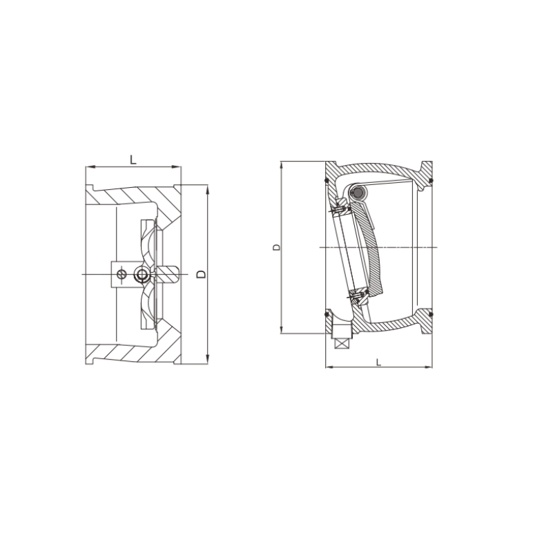 Double Door Wafer Check Valve--American