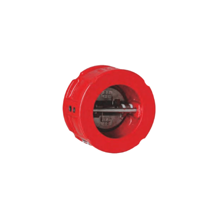 Double door wafer check valve