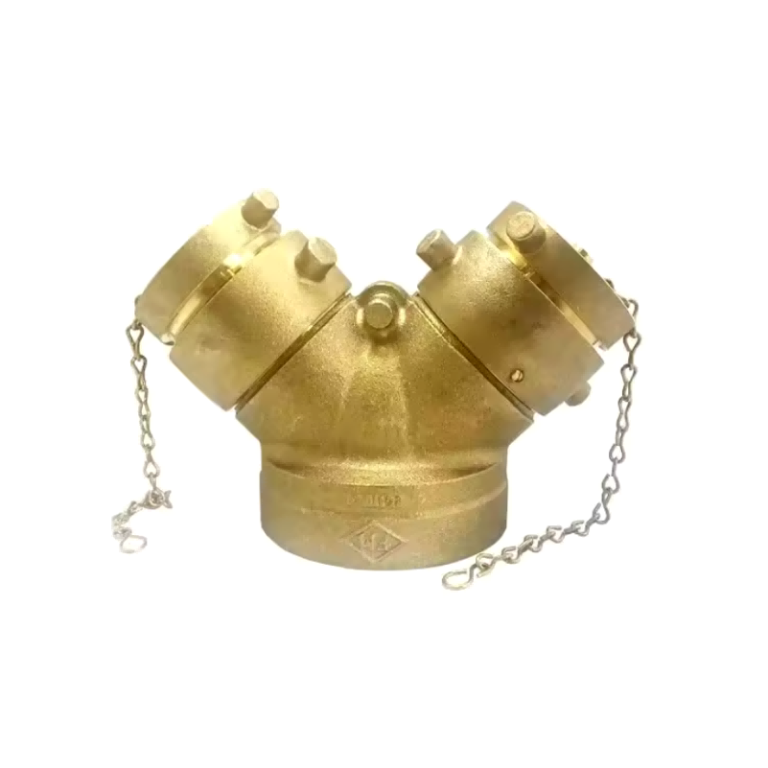 Fire Fighting Pipes 300PSI Siamese Connections Brass Clapper