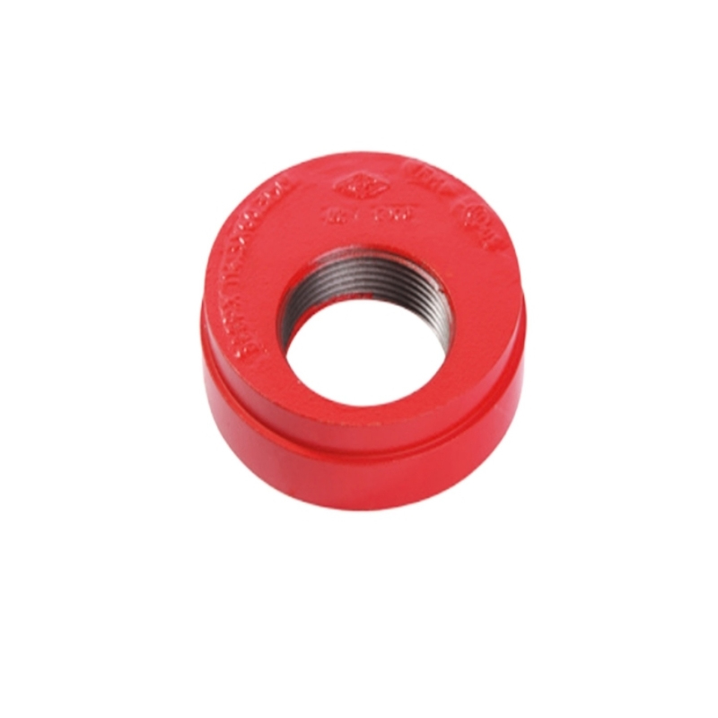Grooved Outlet On Riser Grooved Cap ASTM A536 Ductile Iron with Eccentric Hole Pipe Fitting ...