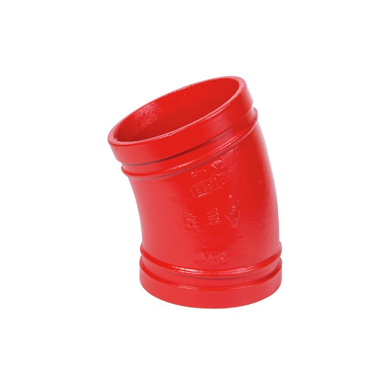 Grooved 22.5° elbow