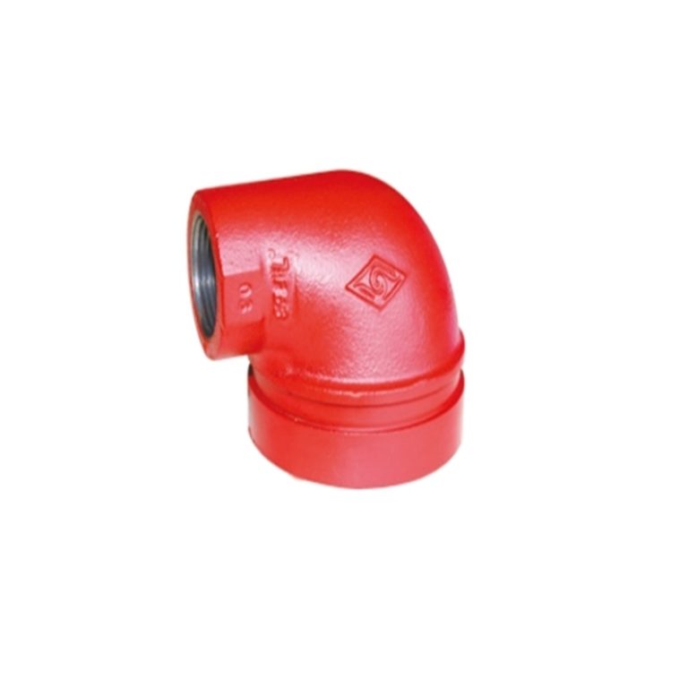 Grooved 90°Reducing Elbow With Threaded Outlet