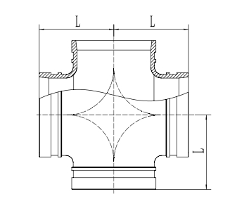 Grooved Equal Cross Drawing