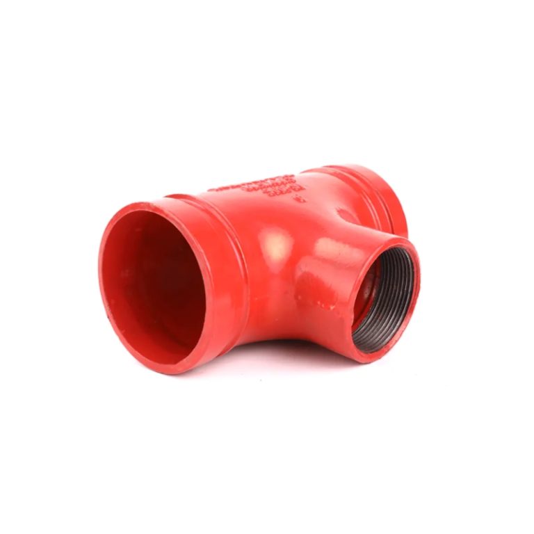 Grooved Reducing Tee With Threaded Branch