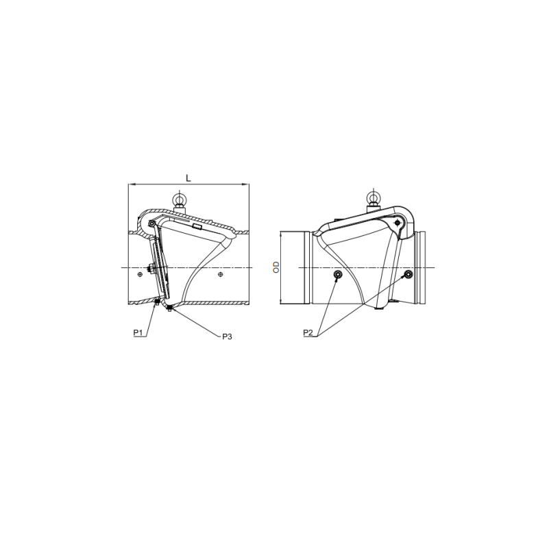 Grooved Resilient SWing Check Valve British