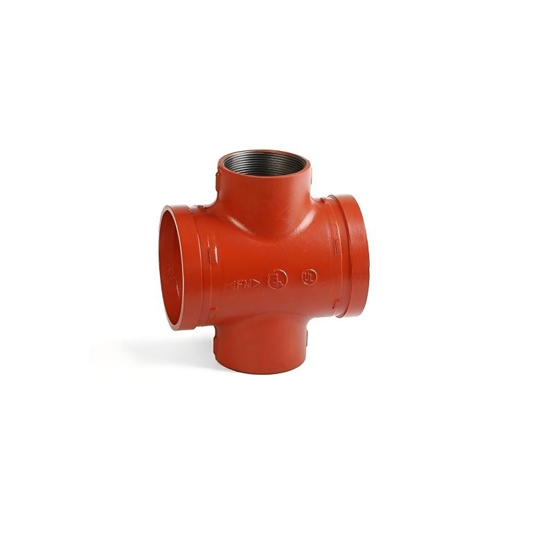 Grooved Threaded Reducing Cross