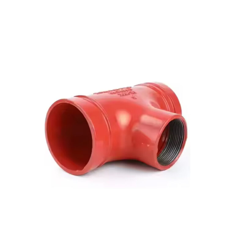 Grooved x Threaded Reducing Tee ASTM A536 AWWA C606